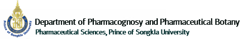 Department of Pharmacognosy